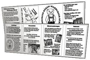 Flyer der Marburger B&auml;ren